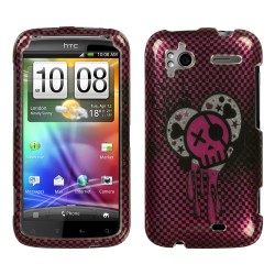 Protector Funda HTC Sensation 4G Calavera Lila